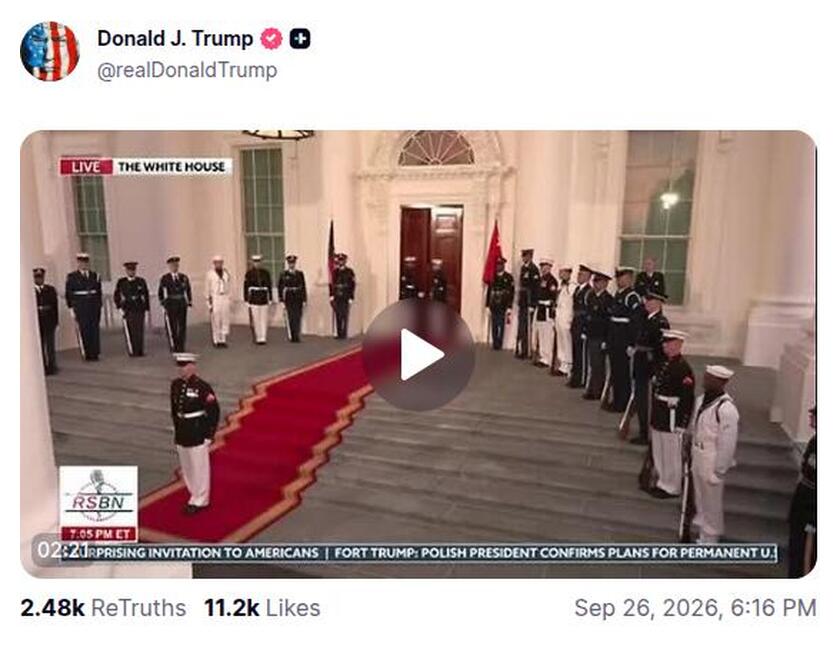 视频 · 「FORT TRUMP」：波兰总统确认永久美军基地计划